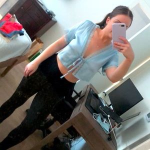 Princess Polly front tie crop top